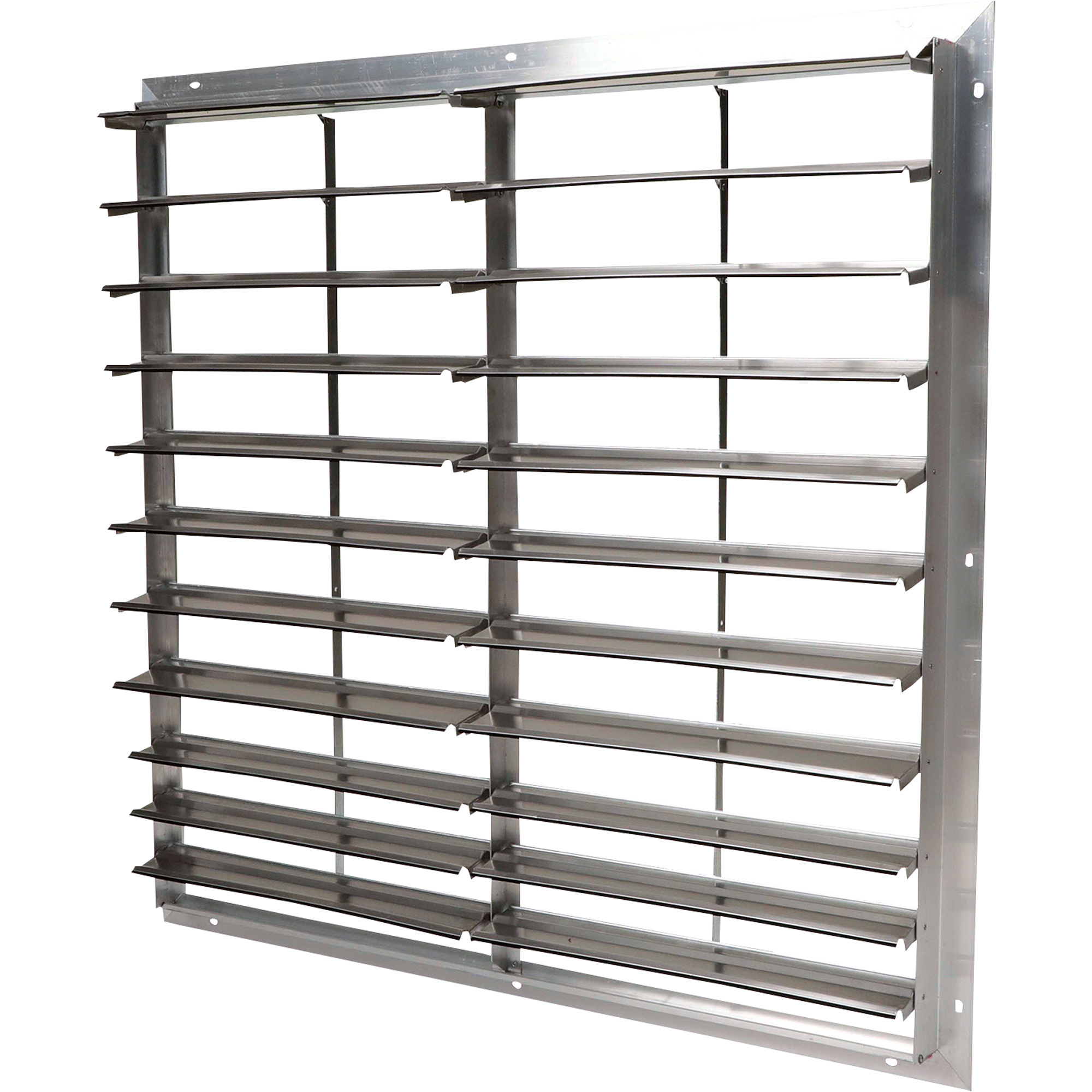 TPI Exhaust Fan Shutters - 42in., Aluminum, Weather Stripping, Model# CES-42
